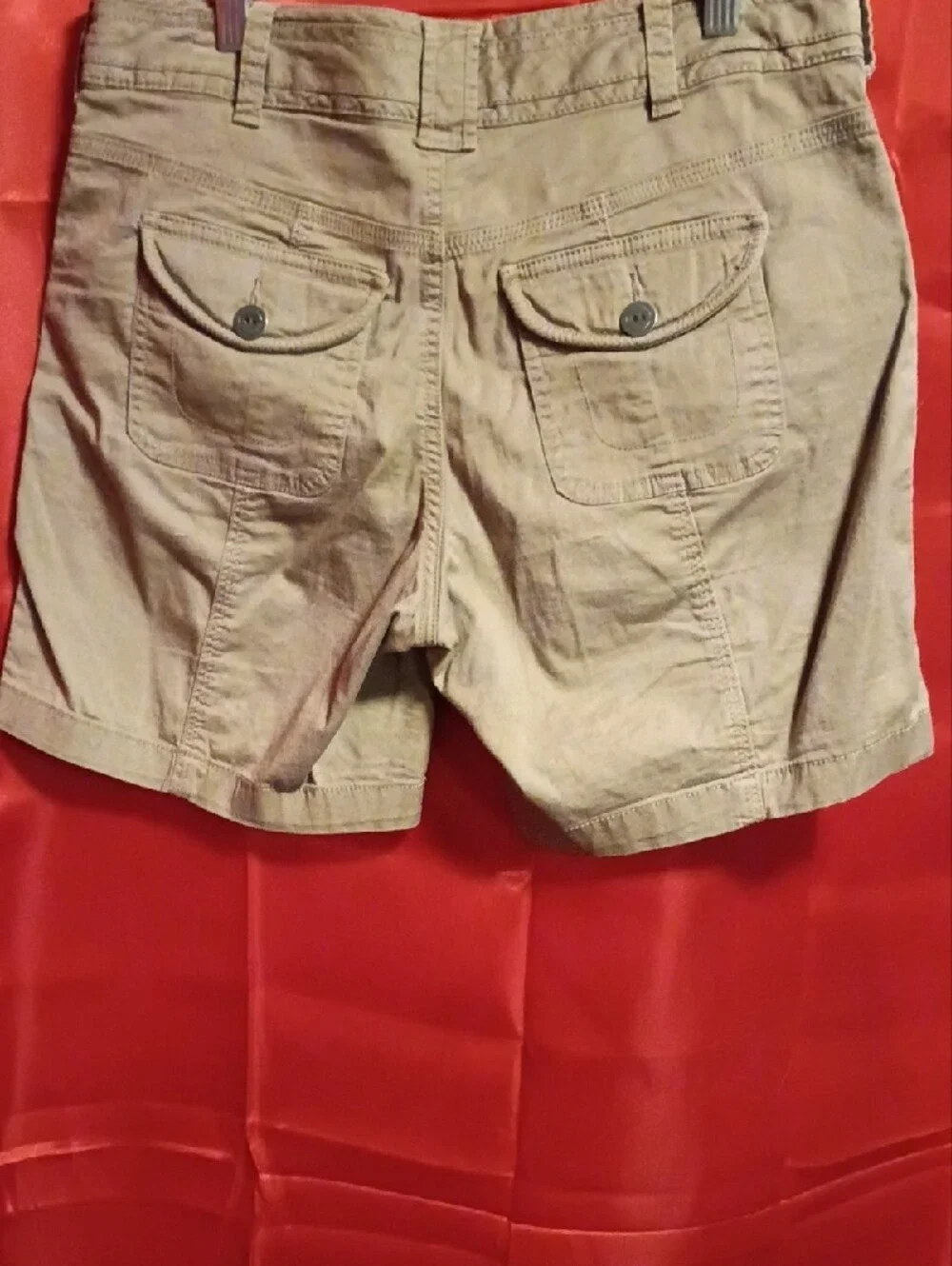 Style & Co. Tan Utility Cargo Shorts with Flap Pocket